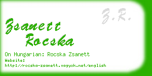 zsanett rocska business card